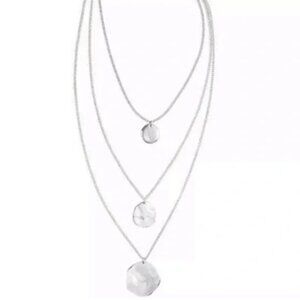 NEW Chloe + Isabel Three Row Paillette Graduated Pendant N150S